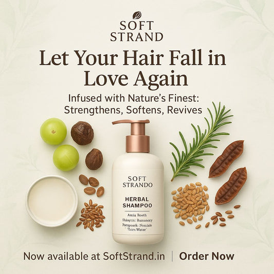 Best Sulphate-Free Herbal Shampoo for Hair Fall & Frizz in India – Soft Strand